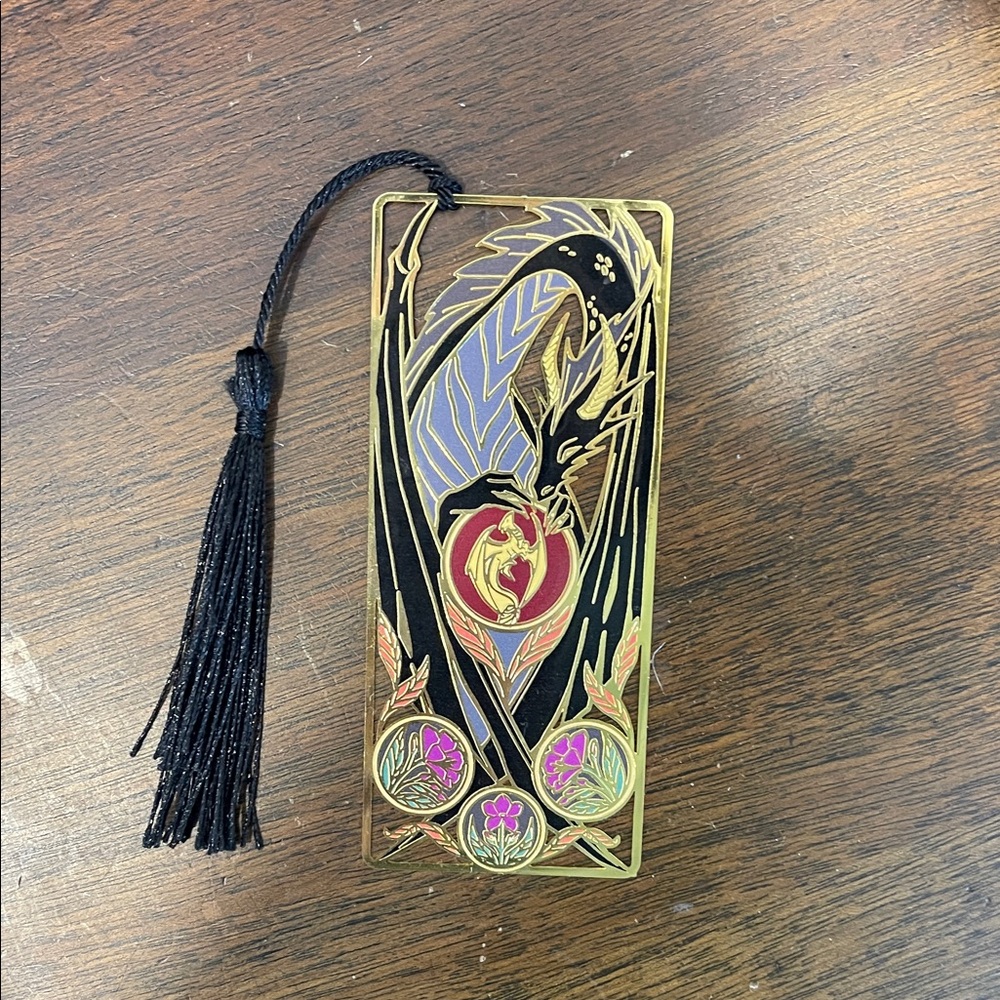 OwlCrate Fourth Wing Metal Bookmark